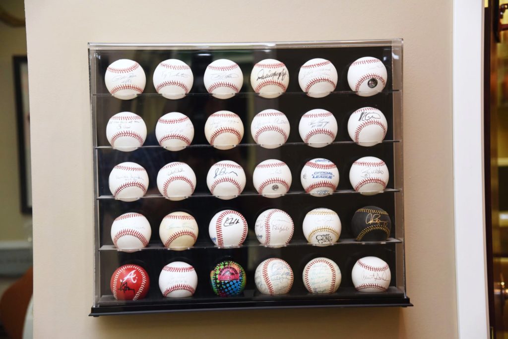 framed baseballs